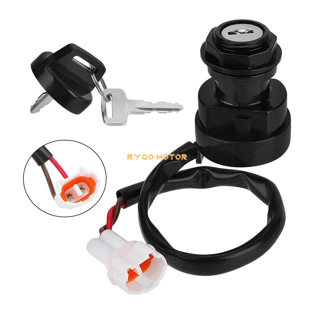 Ignition Key Switch for Yamaha Wolverine 350, Warrior 350, Bruin 350 (2002–2009)