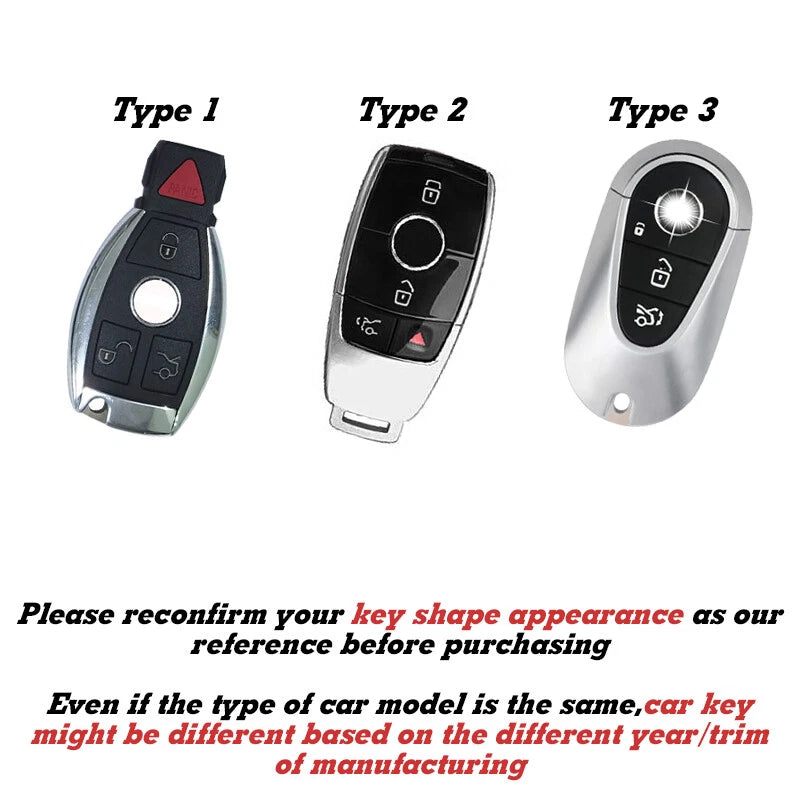 Key Fob Protector Shell Cover for Mercedes-Benz C-Class (2015-2021)