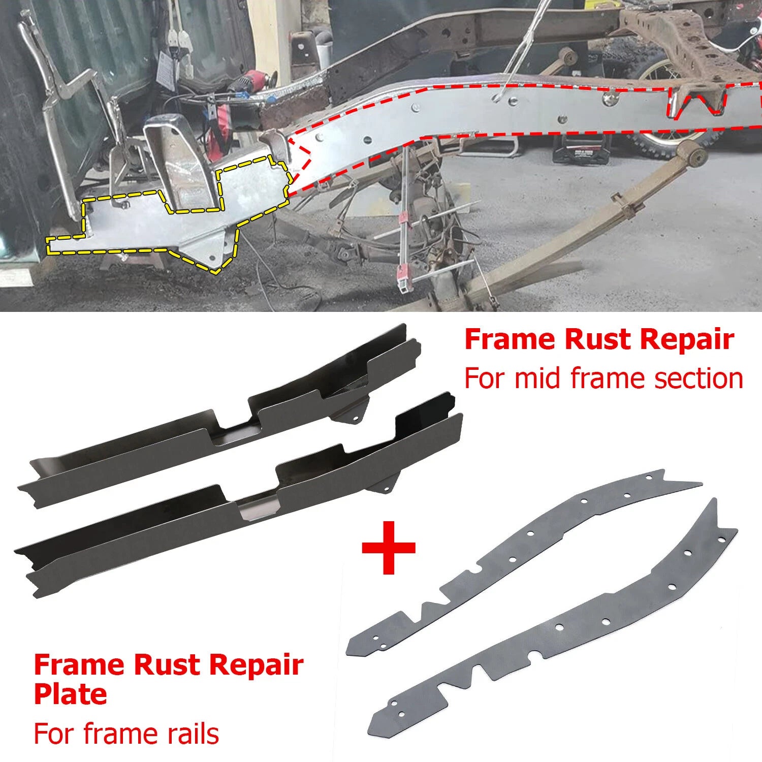 Rust Repair Set for Toyota Tacoma Regular Cab (1996–2004)