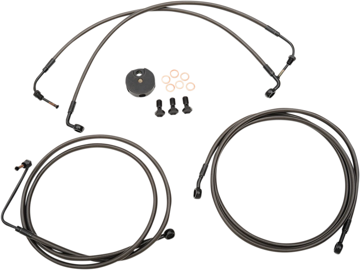 LA Choppers Brake Lines for Ape Hanger Handlebars (12" - 14") LA-8050B13M