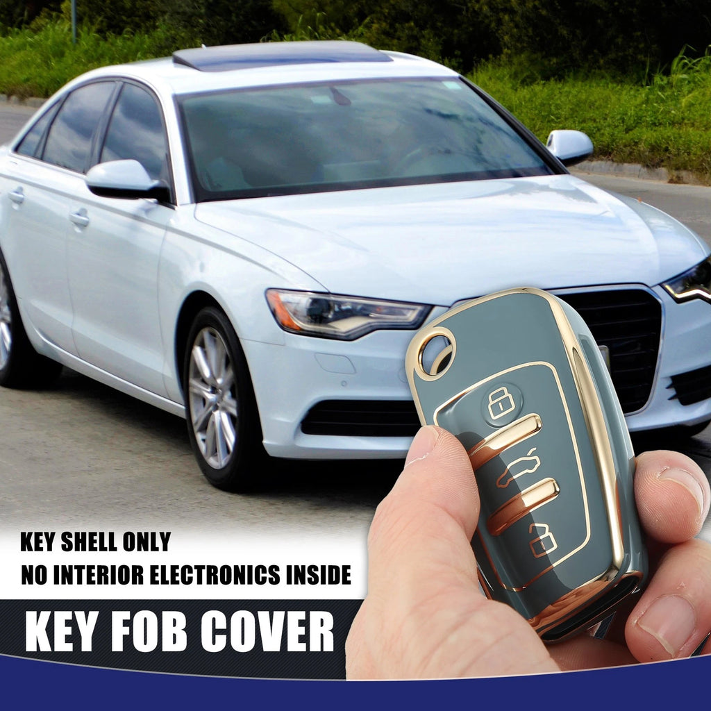 3 Button Remote Key Fob Case TPU Cover for Audi (Item of 1)