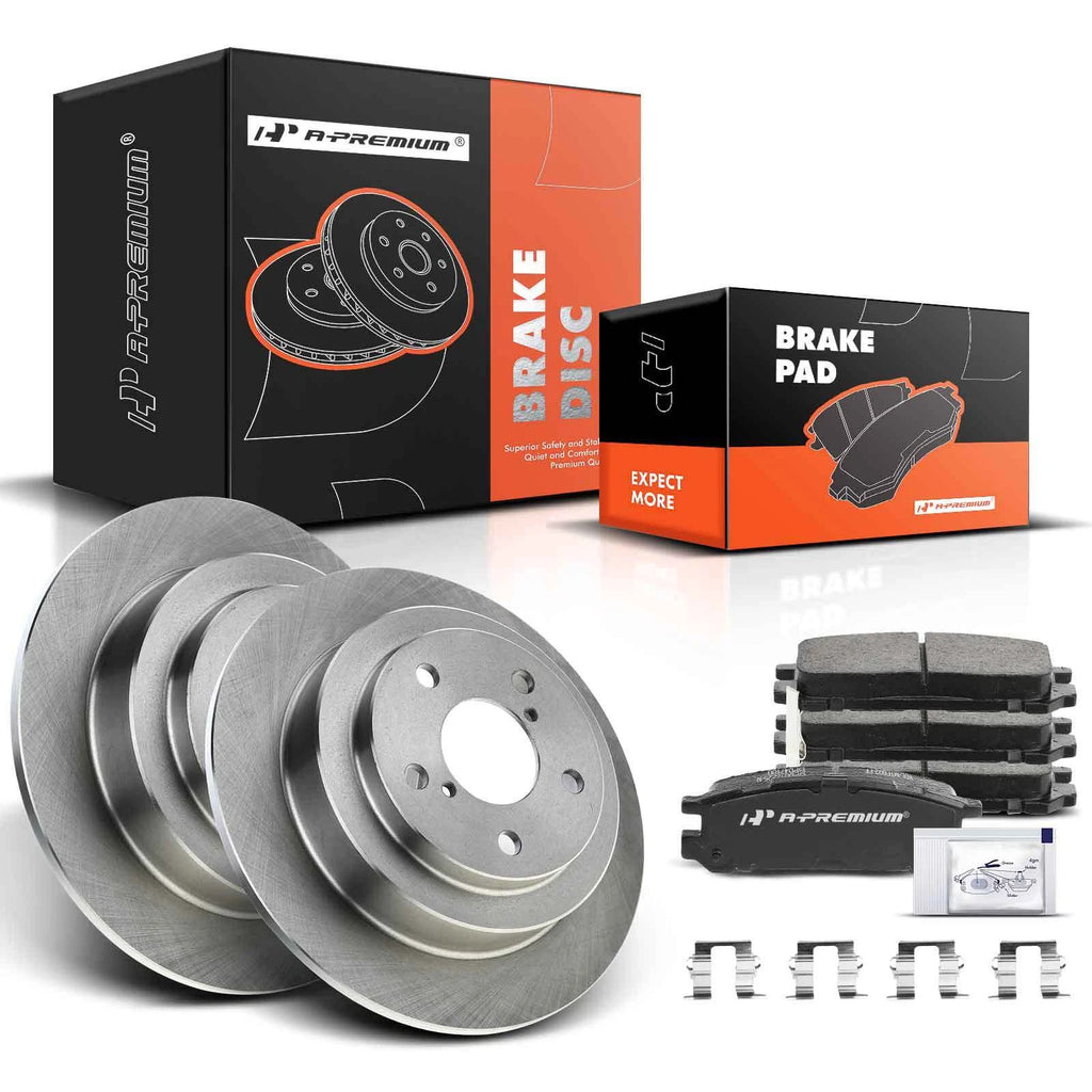 Rear Disc Brake Rotors & Ceramic Pads for Subaru Impreza (1993–1998)