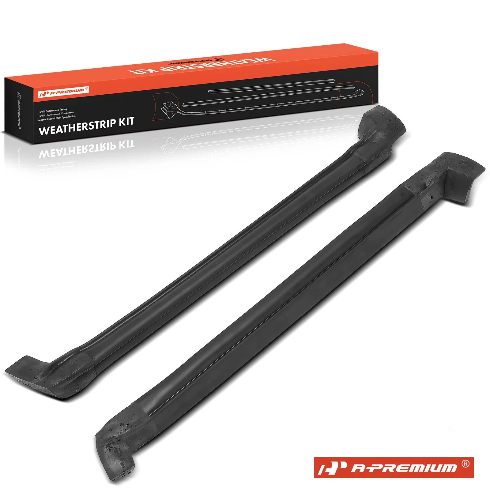 2Pcs Roof Panel Weatherstrip Seal Kit for Chevrolet Corvette (1984–1994)