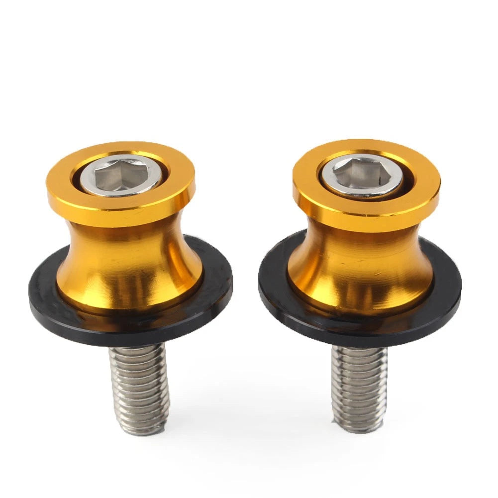 Swingarm Slider Stand Screws 10MM for Kawasaki ZX6R (1998–2011) Gold CNC