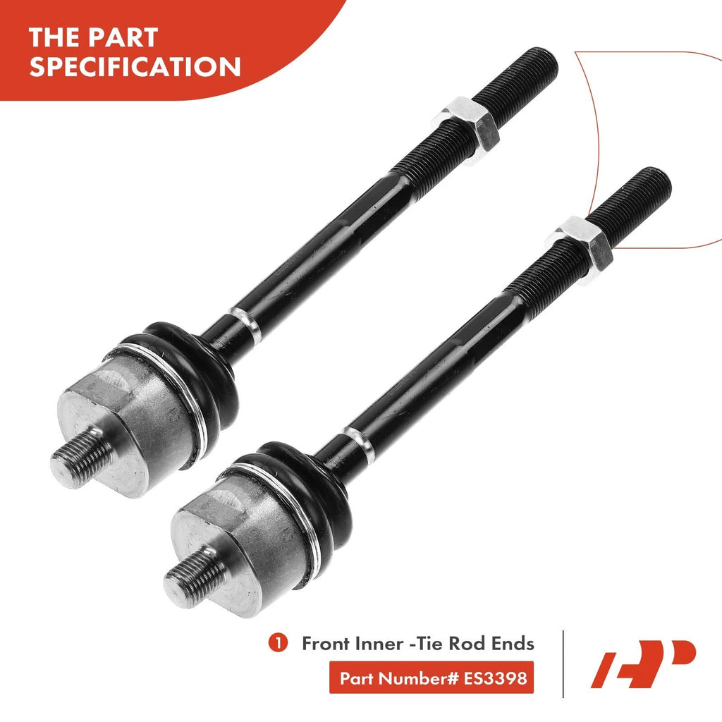 8x Front Inner Outer Tie Rod Ball Joint for Dodge Durango (1998-1999)