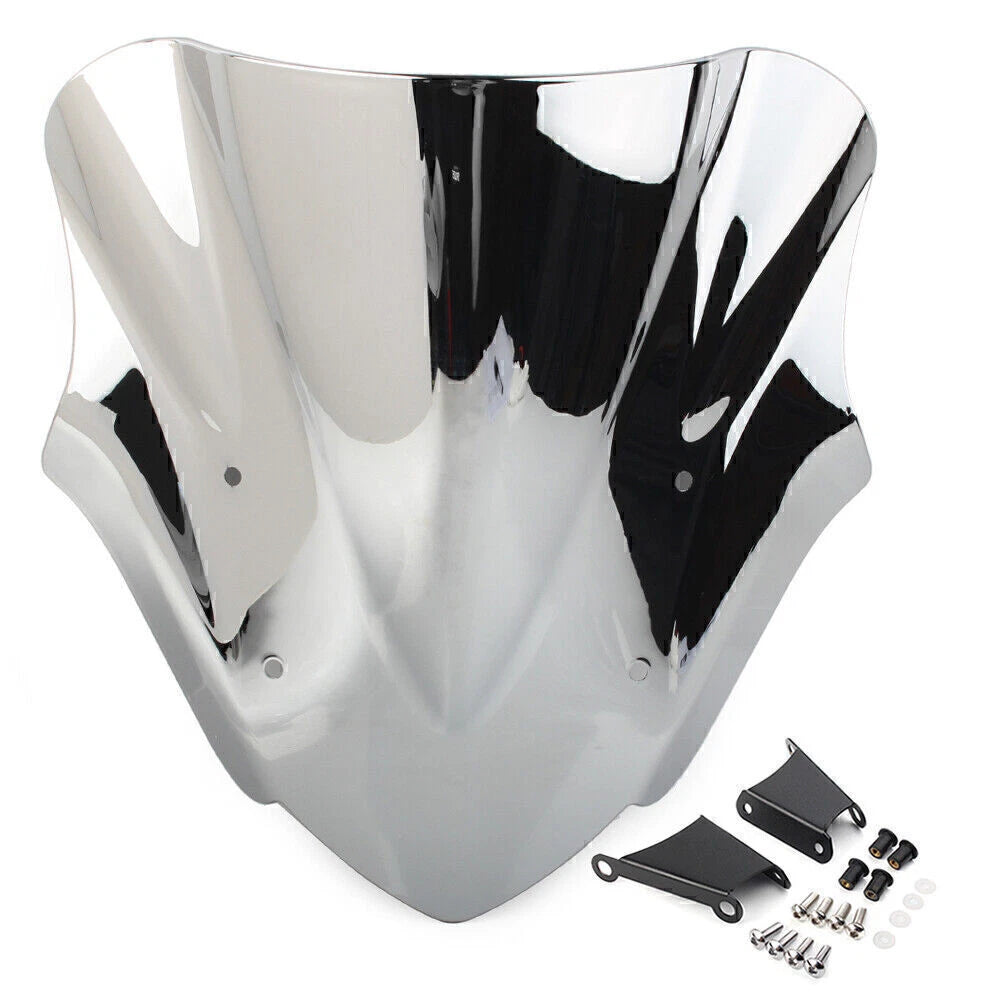 Silver Windshield Deflector for Yamaha MT-09 FZ09 (2017–2020)