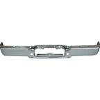 Replacement Chrome Rear Step Bumper Face Bar w/o Park Assist Sensor Holes