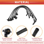 6X Spark Plug Wire Ignition Coil Cable No.F8PZ-12259-CA for Ford Ranger (1998–2011)