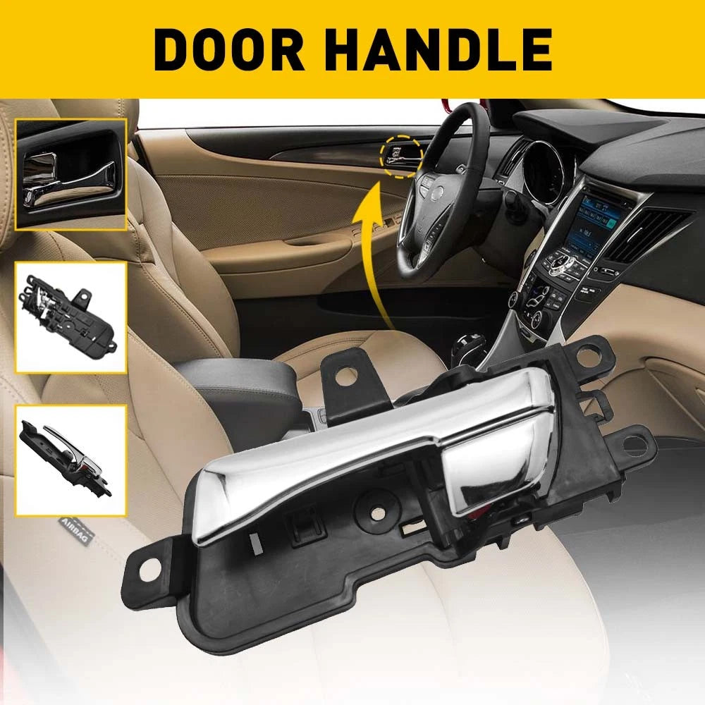 Interior Driver Door Handle for Hyundai Sonata (2011–2015) Chrome
