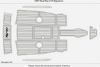 EVA Pads for Sea Ray 210 Signature (1997) Swim Platform Cockpit Mat