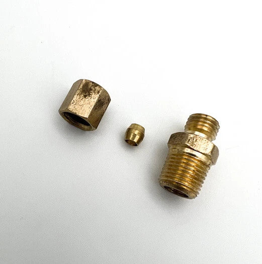 Oil Line Block Fitting Sleeve Nut Replacement for Chevrolet Small Block (1955–1970)