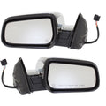 Power Mirror Set of 2 for Chevy Equinox (2010–2017) Heated Chrome Manual Folding