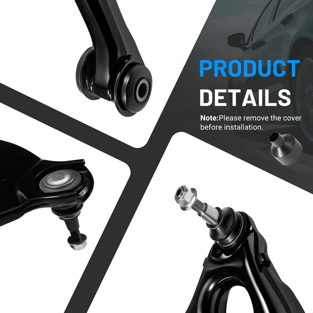 Front Control Arm and Tie Rod End Kit for 2019–2020 Chevrolet Silverado 1500 LD 5.3L