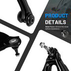 Front Control Arm and Tie Rod End Kit for 2019–2020 Chevrolet Silverado 1500 LD 5.3L