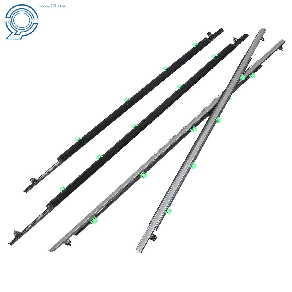 Set of 4 Car Window Weatherstrips Moulding Trim Seal for Honda Civic Sedan (2006–2011)