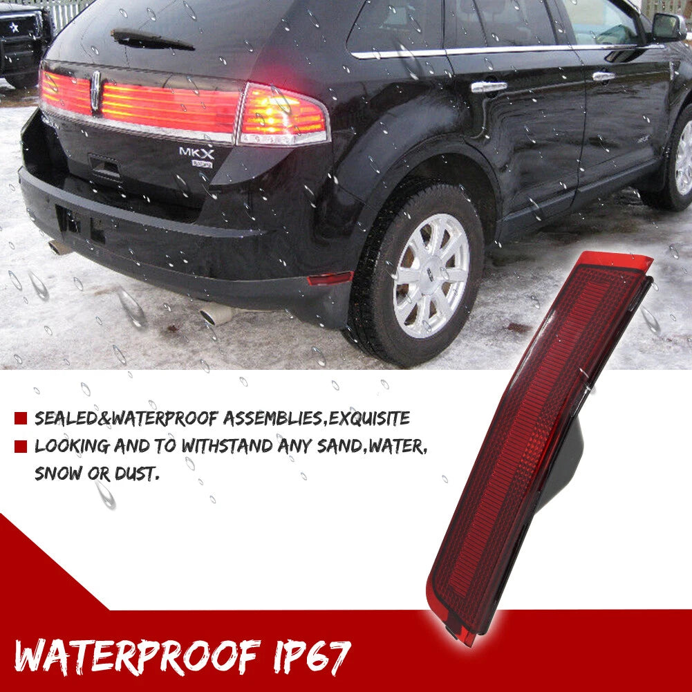 Set of 2 Rear Bumper Side Marker Light Reflector Covers for Lincoln MKX