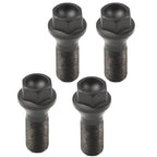 Set of 4 Black Wheel Lug Bolts for BMW F20 F30 F07 F25 E70 (2012–2019)