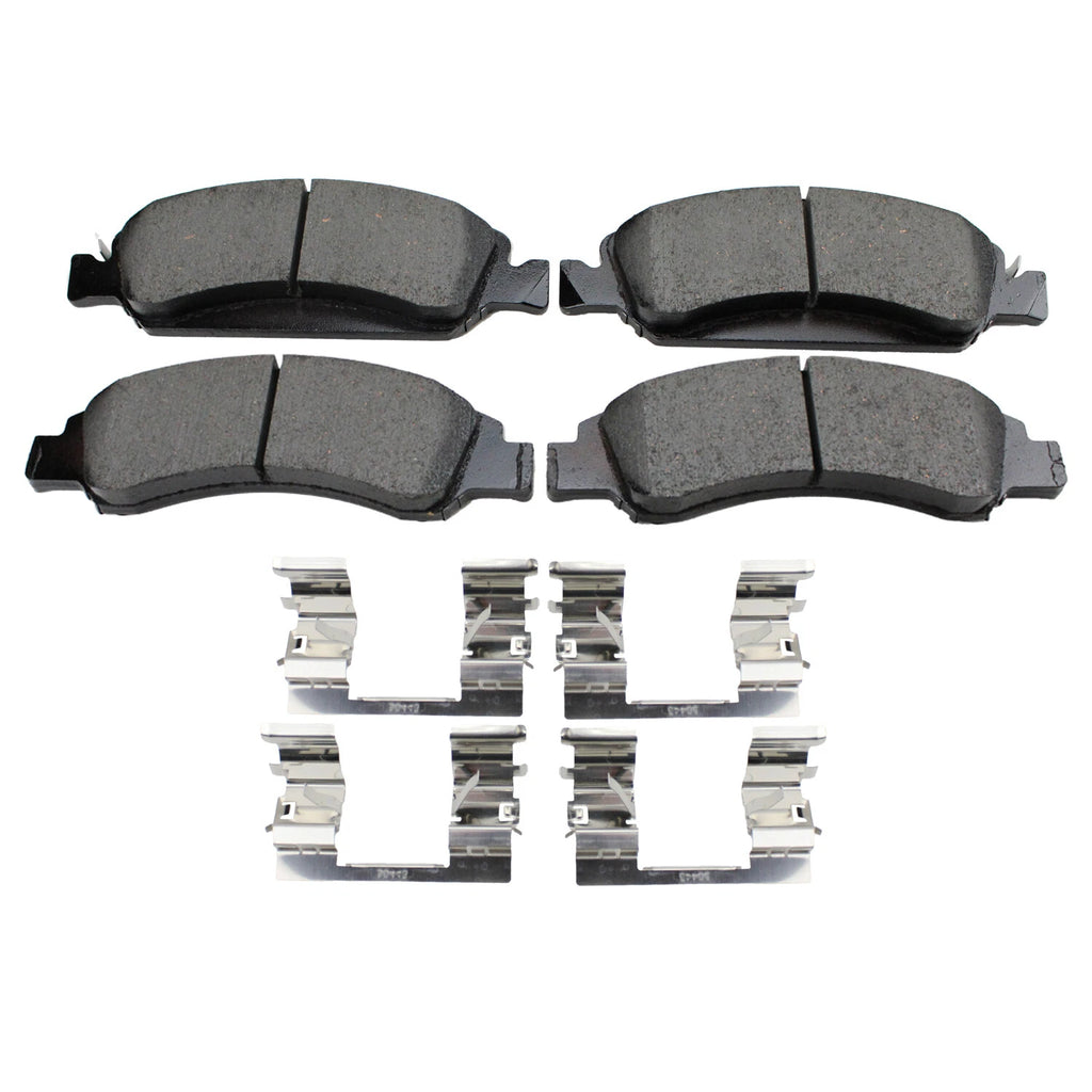 Set of 4 Akebono ProACT Front Ceramic Brake Pads for Cadillac Chevrolet GMC (2010–2023)