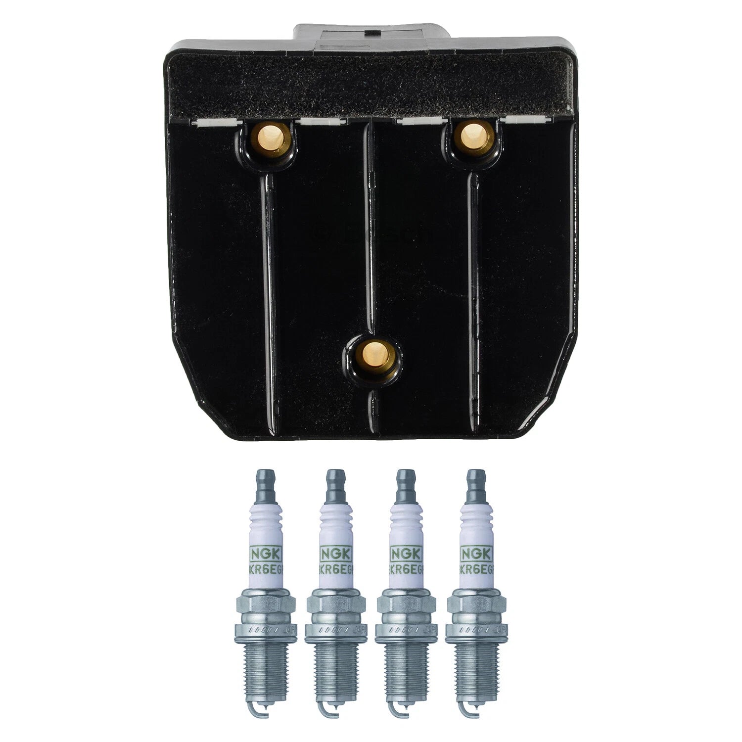 Set of 4 Bosch Ignition Coils & NGK G-Power Spark Plugs for Golf Jetta Accent MX-6