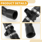Radiator Hose for BMW 328i xDrive (2013–2016) No. 11538645481 Rubber Black