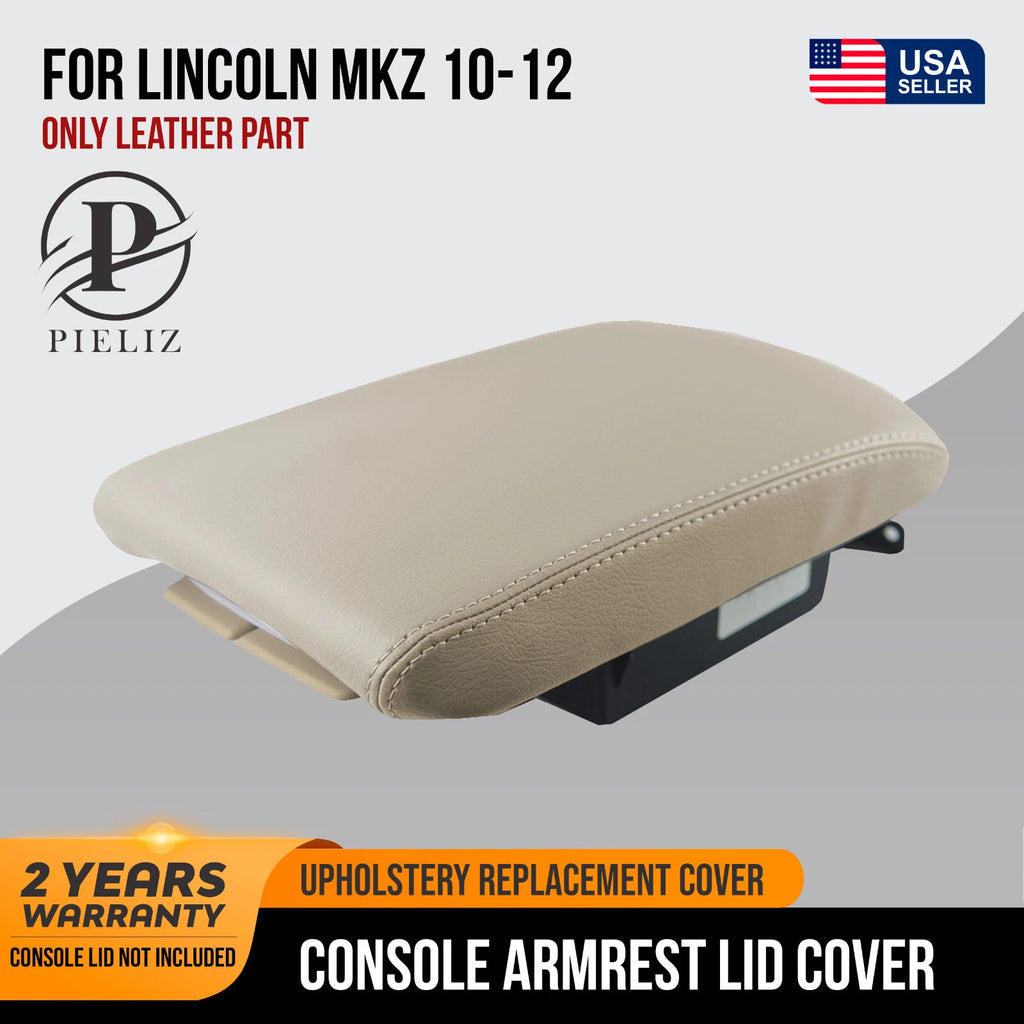 Leather Synthetic Center Console Armrest Cover for Lincoln MKZ (2010–2012)