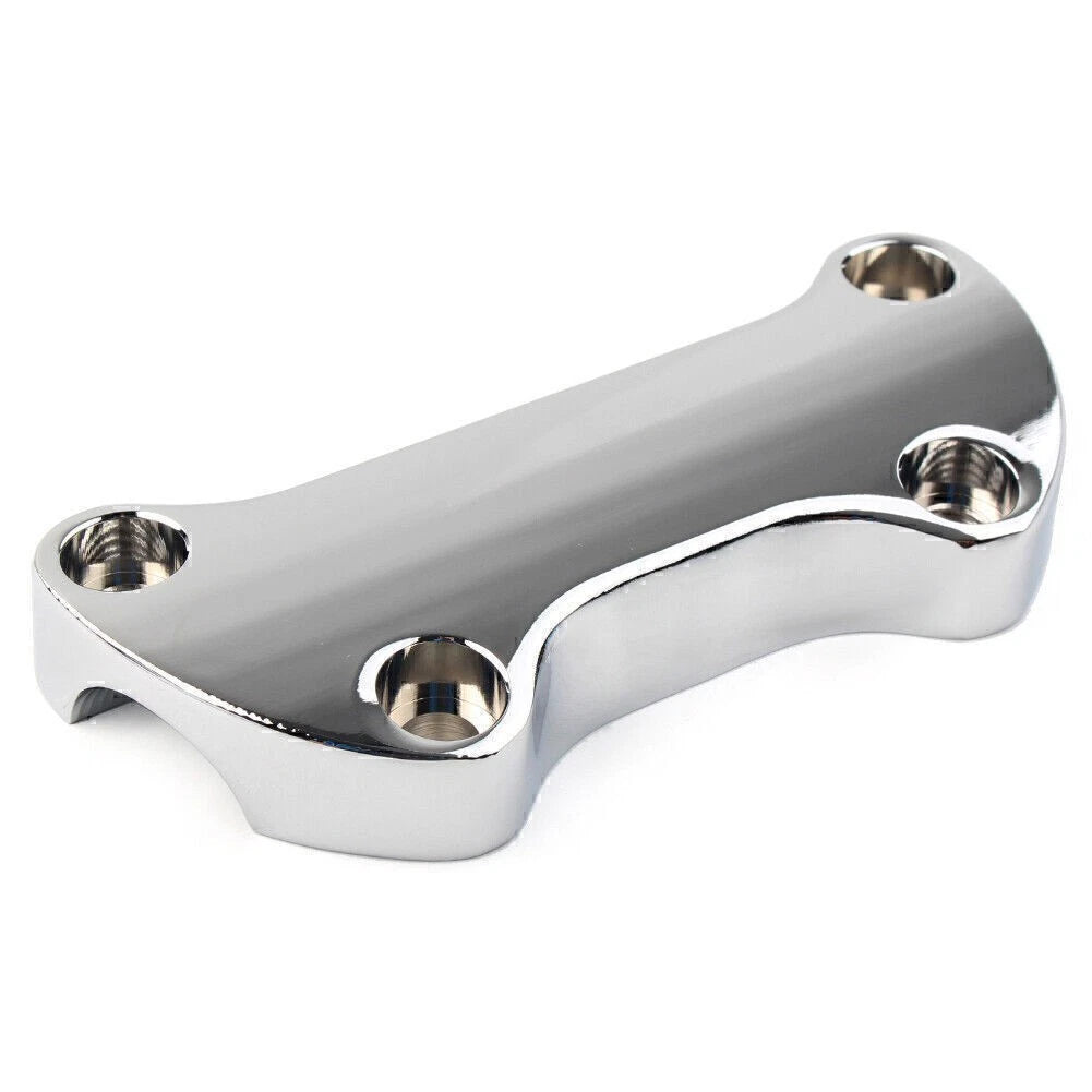 1" Bar Smooth Handlebar Riser Top Clamp for Harley Dyna Softail Sportster Chrome