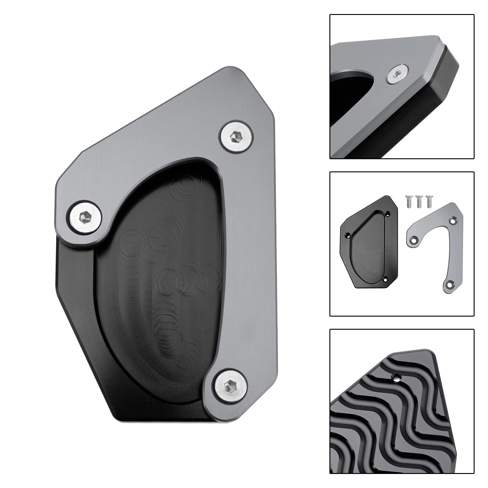Kickstand Enlarger Plate Pad for Suzuki V-Strom 650 DL650 XT (2011–2024)