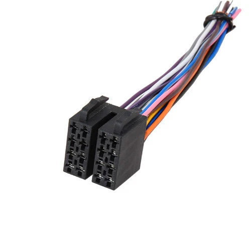 2X 16 Pin Radio ISO Wire Harness Adapter for Peterbilt Freightliner