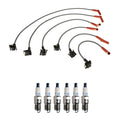 Denso Wire Set & 6 Double Platinum Spark Plugs for Ford Mazda 4.0L (0.05)