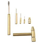 Compact Brass Hammer and Screwdriver Set for Watch Repair (No Year)