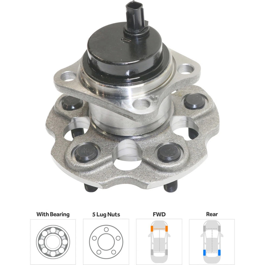 Wheel Hubs for Toyota Mirai (2016–2020) Front & Rear with Bearing FWD