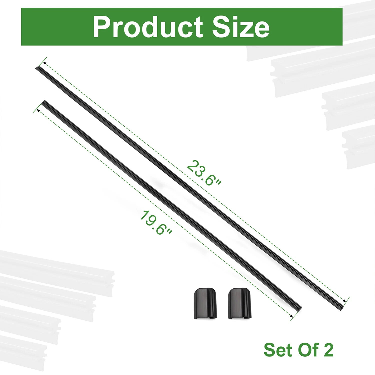 Set of 2 Front Wiper Blades for Volvo S60 V60 (2019–2025) 31693569
