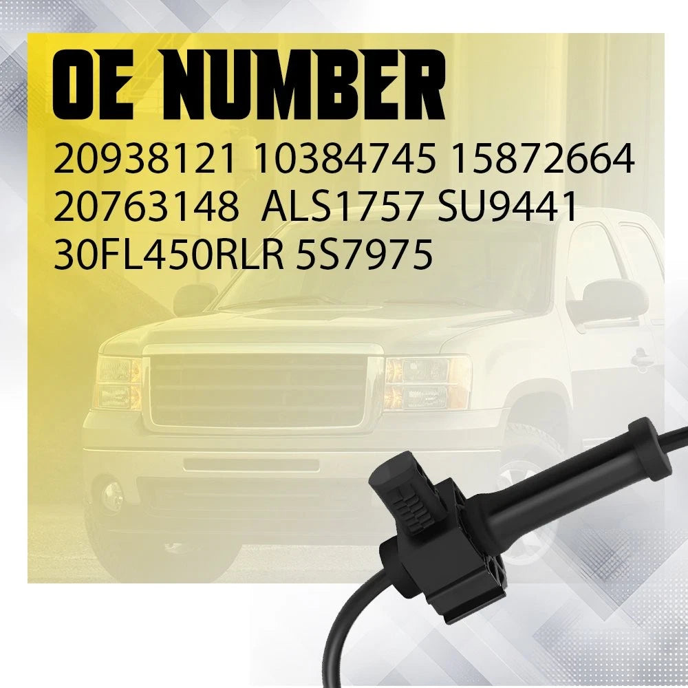ABS Speed Sensor Set of 2 for Chevrolet Silverado 1500 (2007–2013)