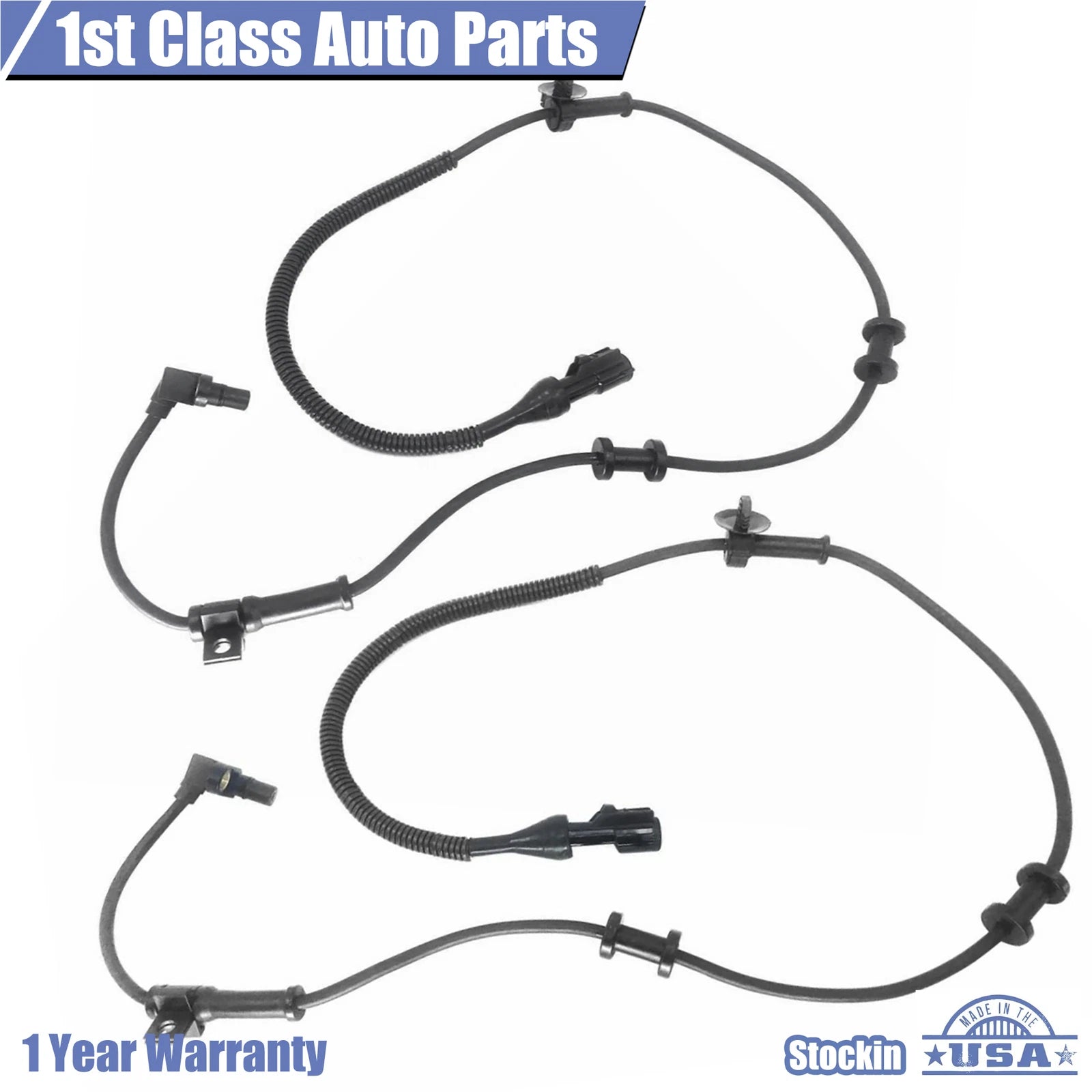 Set of 2 ABS Wheel Speed Sensors for Ford F-250 F-750 Excursion 