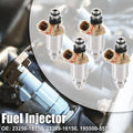 Set of 4 Fuel Injectors 23250-16150 195500-5570 for Toyota Corolla (1992–1997)