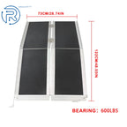Aluminum Multi-Fold Loading Ramp for Motorcycle (1PC) 6'L x 9.8"W 600lbs