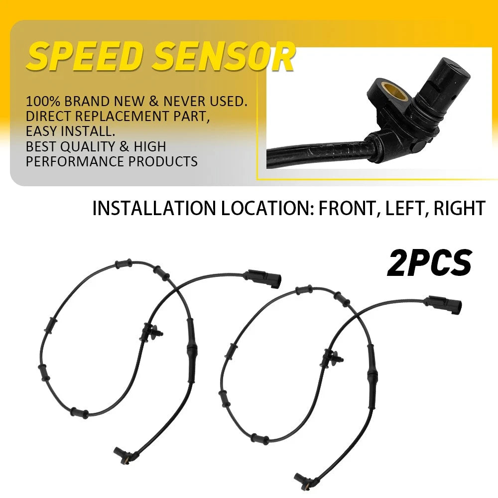 Set of 2 Front ABS Wheel Speed Sensors for Ram 1500 (2008), Ram 2500/3500 (2006–2008)