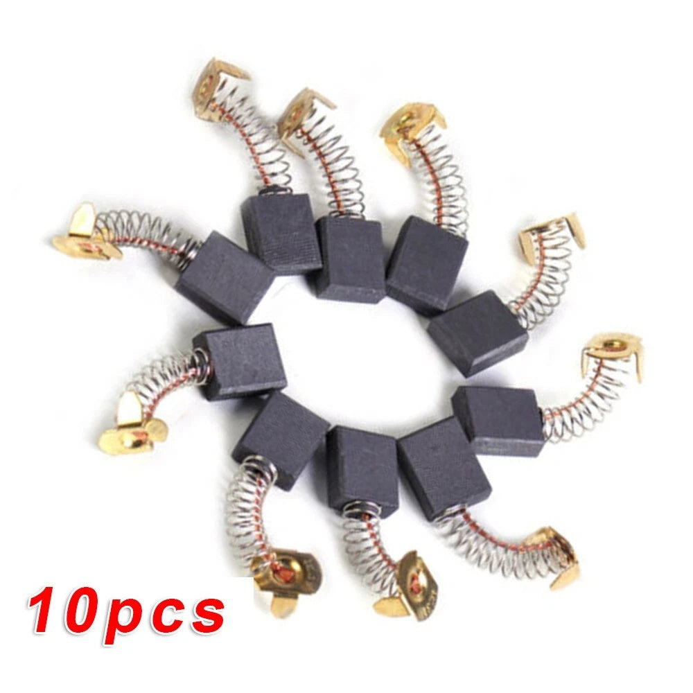 Set of 10 Carbon Brushes for Electric Motor Cut-Off Saw Rotary Tools