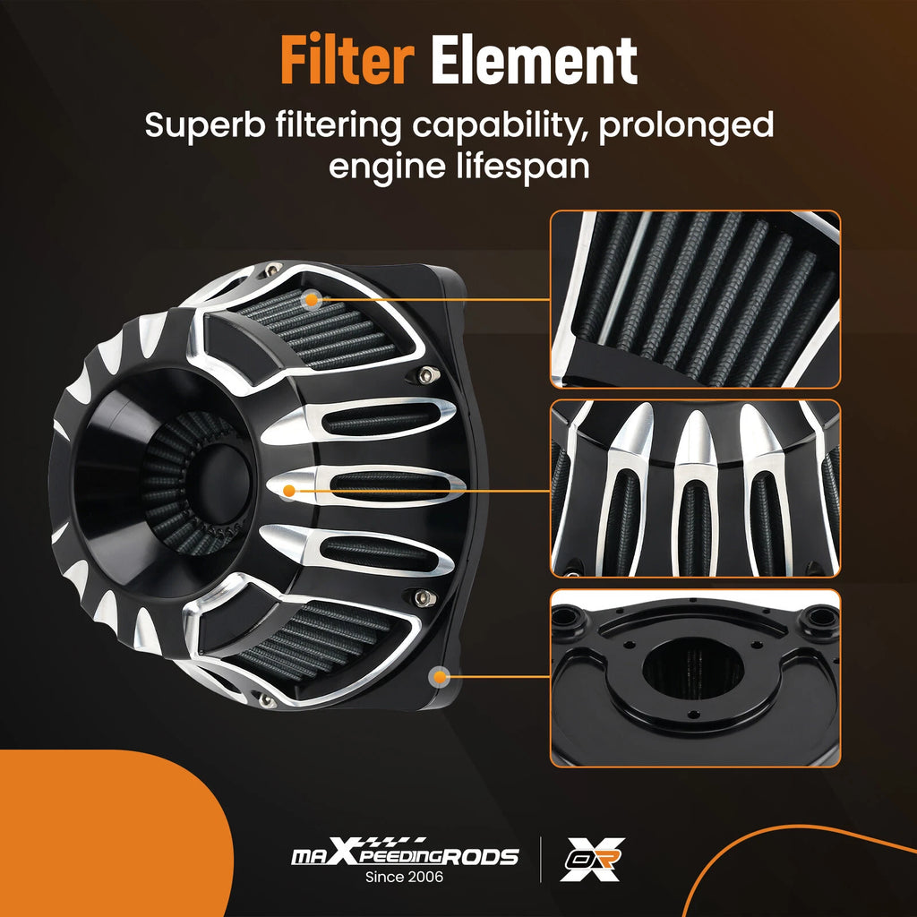 Air Cleaner Intake Filter Kit for Harley Road King Electra Glide (1994-2023)