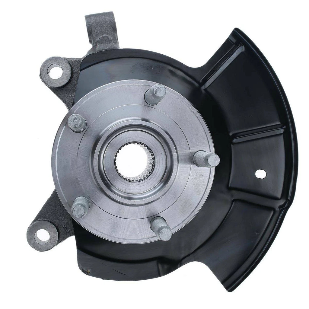 Pair Front Steering Knuckle & Hub Bearing for Ford Edge (2007-2010)