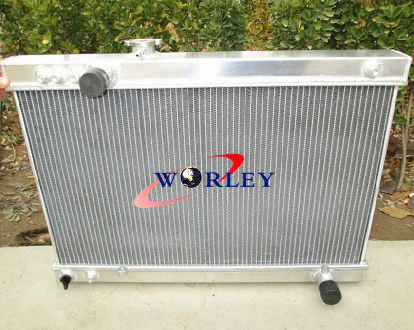 Aluminum Radiator + Fans for Toyota Supra Mark 3 MA70 MA71 3.0L (86-93)