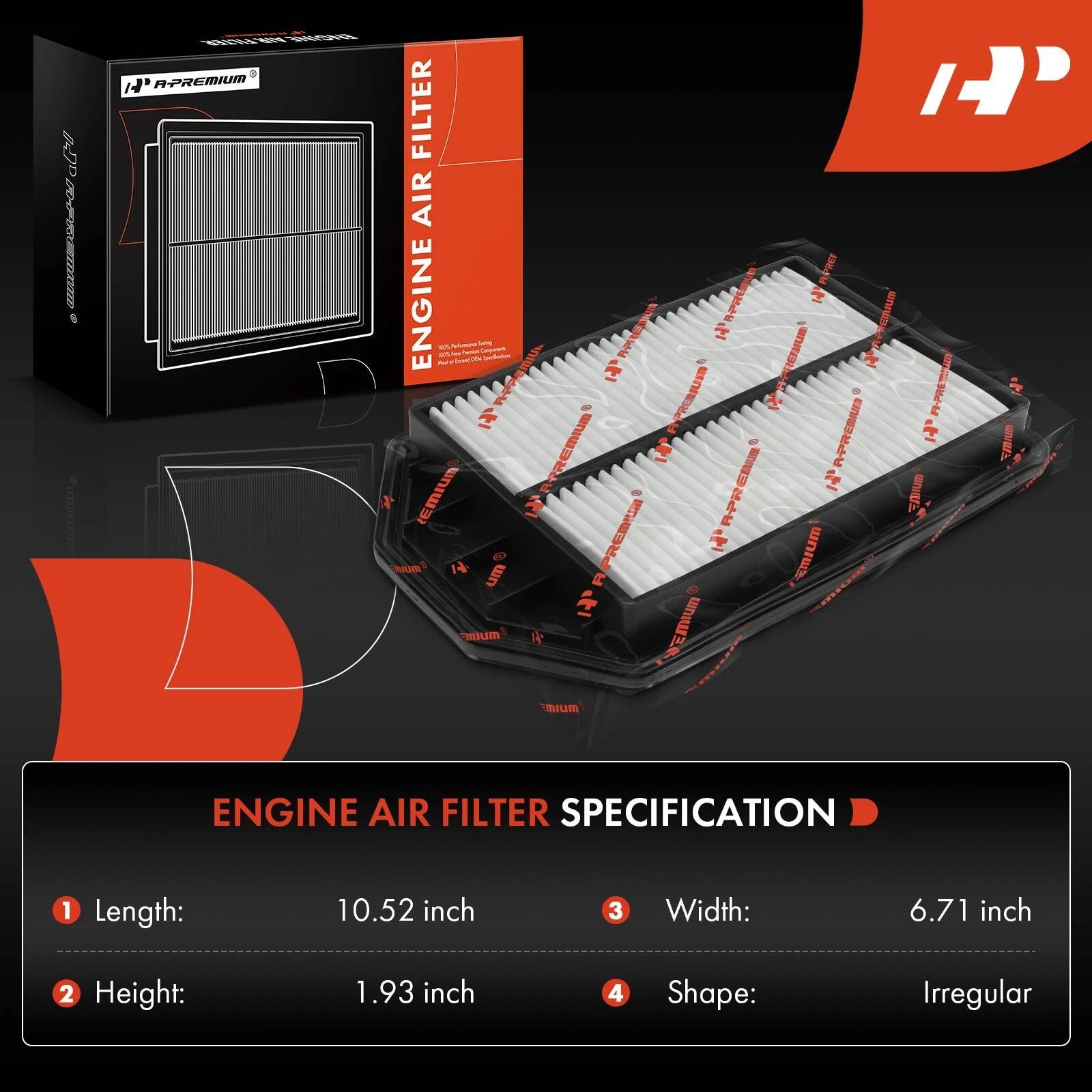 Engine & Activated Carbon Cabin Air Filter for Honda CR-V (2007-2009)