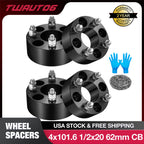 Set of 4 Wheel Spacers 2" for EZ GO EZGO Club Cars (Golf Carts)