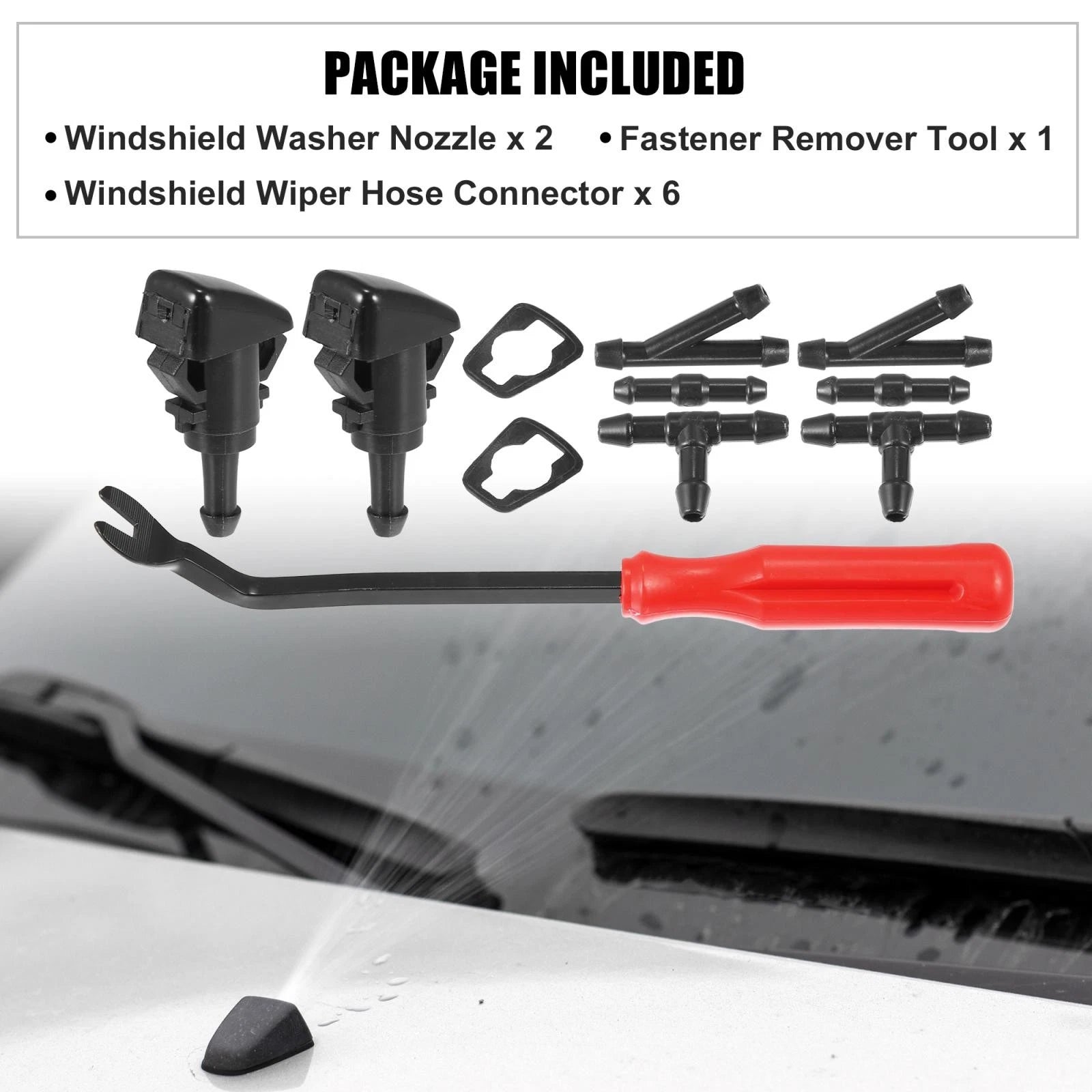 11pcs Front Windshield Washer Nozzle Kit 47185 for Mitsubishi Eclipse (2006–2012)