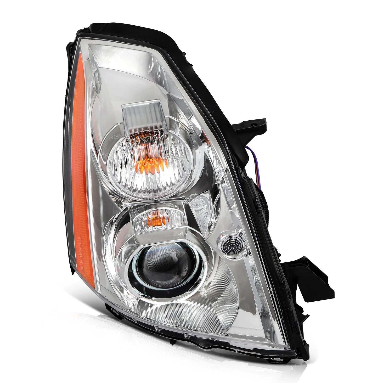 Headlight Assembly for Cadillac DTS (2006-2011) Projector Clear Lens Pair