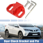 Set of 1 Door Check Bracket Kit for Toyota FJ Cruiser (2007–2014) Aluminum Red