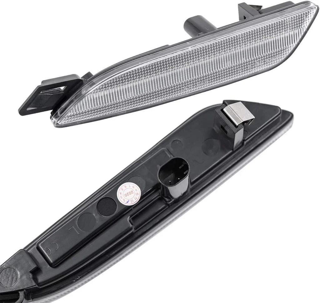 Amber LED Front Bumper Side Marker Light Clear Lens for Porsche Panamera (2014–2016)
