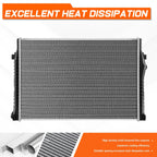 Aluminum Core Radiator for Audi A3 VW Golf 2.0L Diesel (2015–2019) DPI-13578