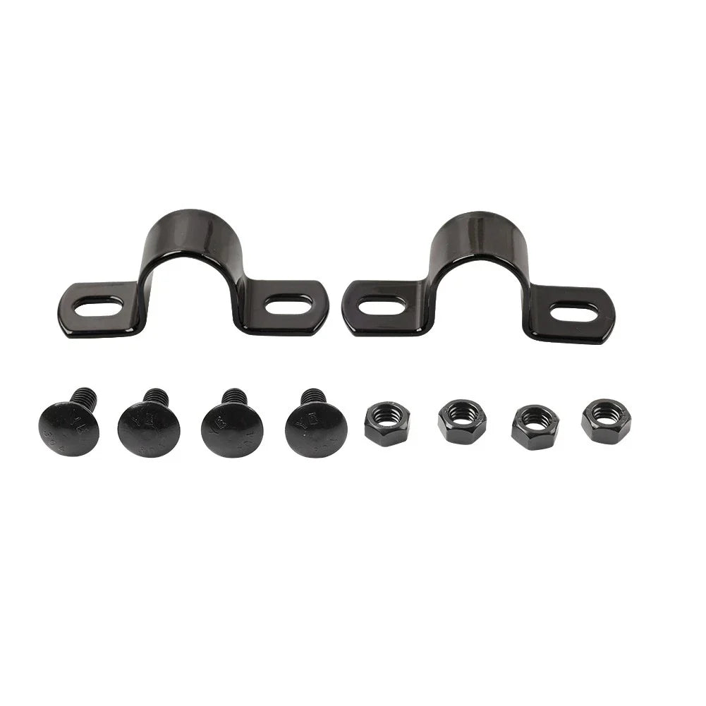 Black Rear Mudguard Mount U-Clamp for Harley Hydra Glide FL (1941-1957)