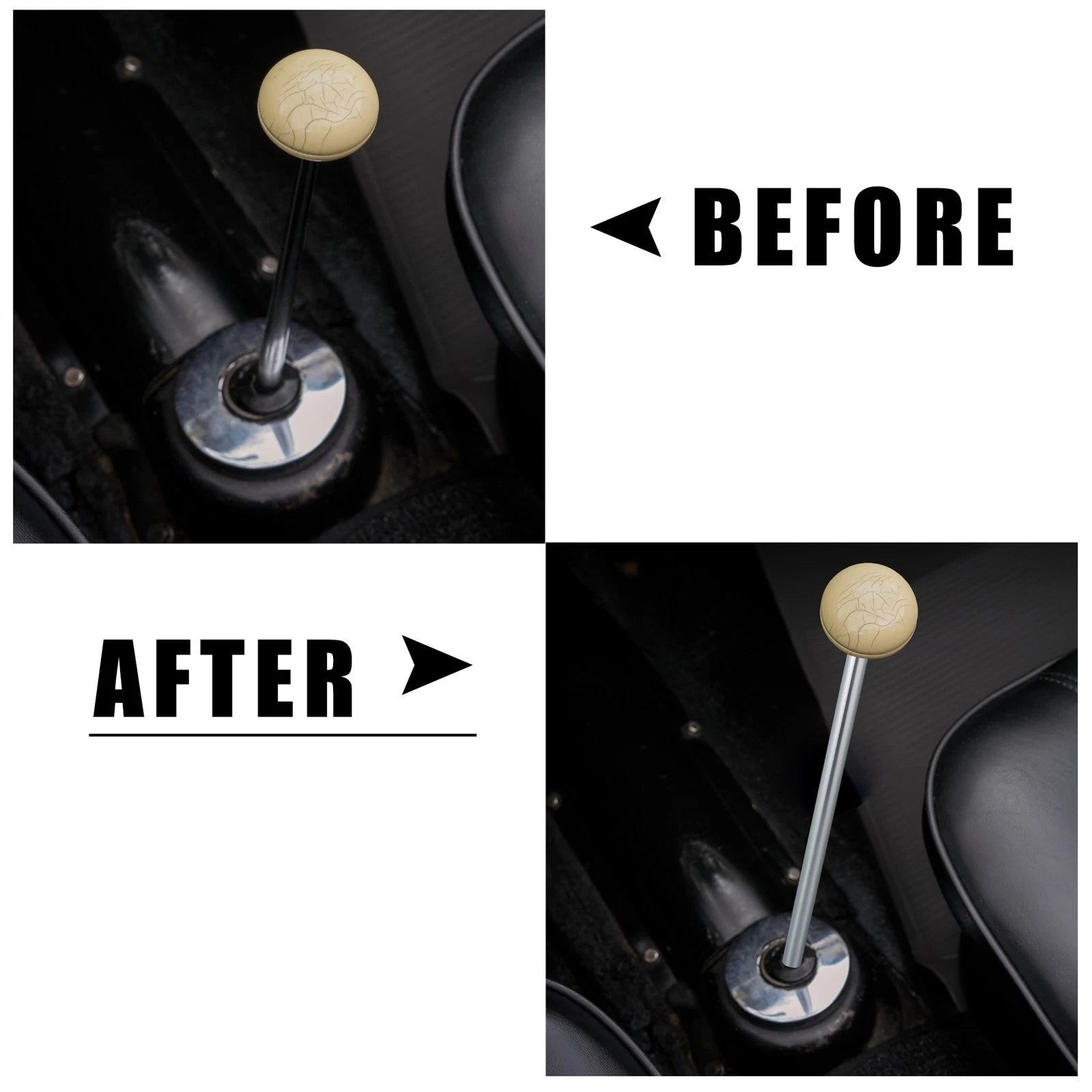 10" Shift Knob Aluminum Alloy Gear Shifter Lever M10x1.25 for Mitsubishi 